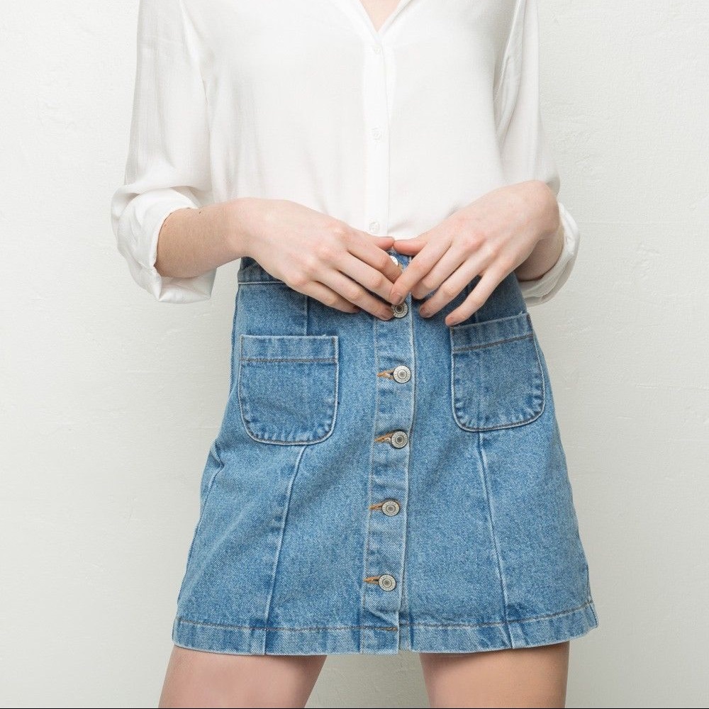 Brandy Melville Bruce Denim Skirt